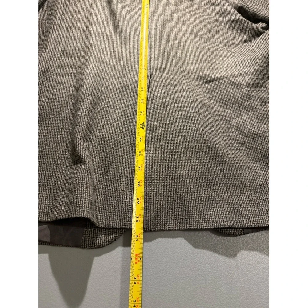 Lauren Ralph‎ Lauren Sport Coat Blazer 46R Brown Lambswool Houndstooth Jacket